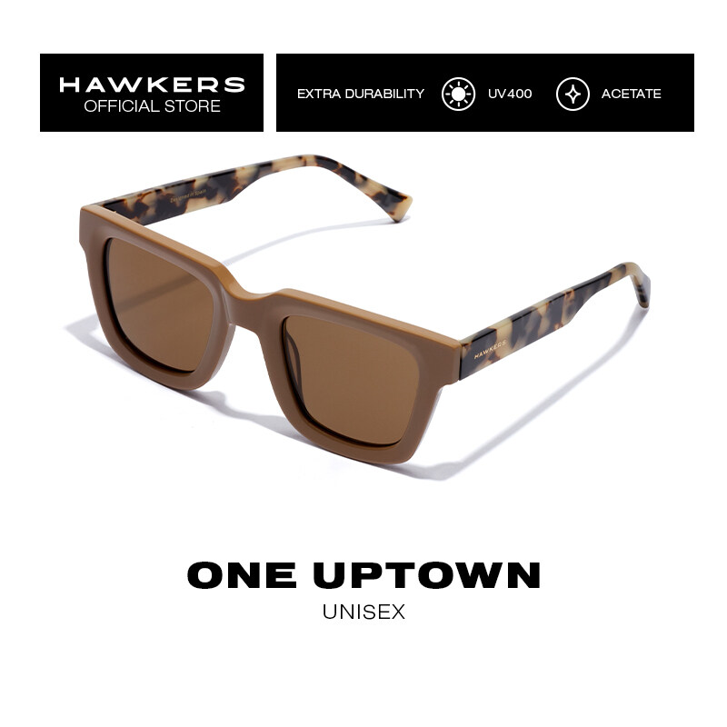 Hawkers - ONE UPTOWN Brown Olive Sunglasses UV400 Men Women HOUP21WEX0