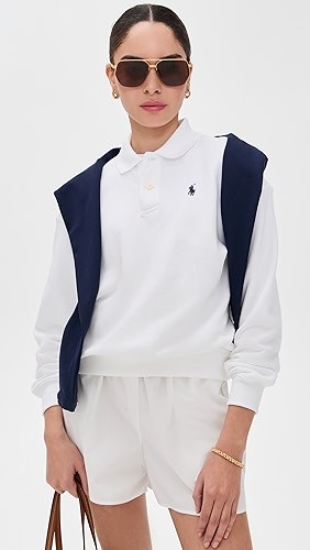 Polo Collar Sweatshirt